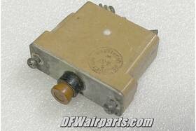 D6752-1-5 Wood Electric Ms25005-5 5a Vintage Aircraft Circuit Breaker