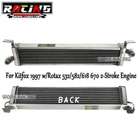 Cooler-561 Work Aluminum Cooling Radiator Fits Kitfox 1997 Rotax 532 582 618 670 2-stroke Engine