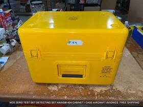 Asm-454 Zero An/asm-454 Nos Test Set Detecting Cabinet Case Aircraft Free Shipping