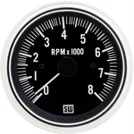 Stewart Warner 82170 Deluxe Black Tachometer, Electric, 3-3/8 Inch, 0-8000 Rpm. Fixed Price $189.99.