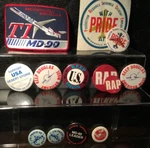 United Aerospace Workers Pin Button Lot (11) Uaw Mcdonnell Douglas MD-90 DC-10. Fixed Price $25.00.