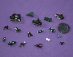 Lot 17 Dollhouse Micro Miniature Forest Theme Figurines Tree People Animal. Fixed Price $14.99.