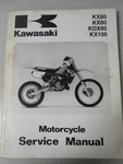 Kawasaki Factory Service Manual KX60 KX80 KDX80 KX100 99924-1094-09. Fixed Price $36.94.