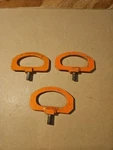 Lot Of Three 016A-99009 Aircraft D Rings Mitsubishi MU-2 ?. Fixed Price $150.00.