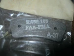 New Rapco Brake Lining RA66-105 With Rivets. Fixed Price $16.20.