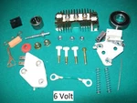 10SI Delco Alternator Positive Ground 6 Volt Regulator Rebuild Conversion Kit. Fixed Price $63.48.