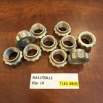 QUANTITY-10 NAS1759L12 Self Locking Nuts. New. T183 BB35. Fixed Price $26.88.