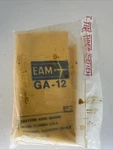 Vintage 1981 Eam Worldwide P0201-101 Yellow GA-12 Single Cell Aircraft Life Vest. Fixed Price $48.75.