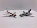 Lot Of 2 Vtg Diecast Lufthansa Douglas DC-10 Germany, Dyna Flites United Boeing. Fixed Price $23.00.