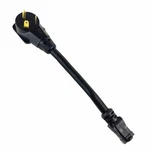 Voltec 16-00553 30A 15A Female 12" Adapter, Black. Fixed Price $5.00.