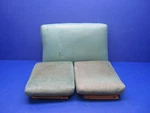 Cessna 140 Seat Assy P/n 0411735, 0411793 Green Vinyl (0224-1419). Fixed Price $400.00.