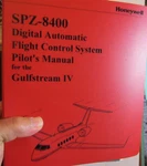 Honeywell Gulfstream SPZ-8400 Pilot's Manual Giv. Fixed Price $29.99.