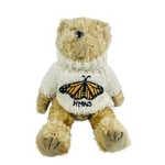 Unipak Teddy Bear Brown Fluffy Plush Stuffed Animal Toy Nice Butterfly Sweater. Fixed Price $5.00.