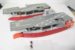Vintage 1988 Galoob Micro Machines Aircraft Carrier -lot Of 2 -parts-incomplete. Fixed Price $10.00.