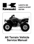 Kawasaki Kef 300 Lakota '95 -'04 Service Manual. Fixed Price $29.65.