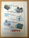 1953 Aircraft Advert Dowty Electric Equipment Switches Valve Jack Legs Lights. Fixed Price $17.14.