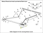 Carefree Of Colorado R001783 006 Kit Motor Cover Lat Blk. Fixed Price $43.40.