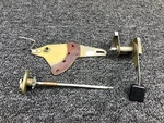 5115217-15 5115218-7 Cessna 421C Flap Trim Pre-select Lever W/ Arm Pivot. Fixed Price $100.80.