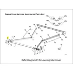 Carefree/co. R001785-006 Kit Idler Cover Lat Blk. Fixed Price $42.70.