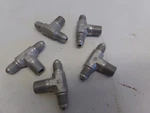 QTY=5: Parker Fitting AN825-4-4D Tee Aluminum Aircraft 1/4" Od 1/8" Thread. Fixed Price $29.99.