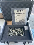 Boeing T50-BO-12 Gas Turbine Jet Engine Blades And Retaining Clips. Fixed Price $3500.00.