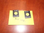 Aircraft Flap & Sys Test Light Metal Placards 583-173. Fixed Price $15.00.