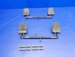 Cessna 182L Rudder Pedals And Bars P/n 0760678-1, 0760604-1 (0226-2041). Fixed Price $654.50.
