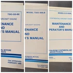 Continental Maintenance And Operator's Manual Lot TSIO-520-BE, 360-LB, 550A,B,C,. Fixed Price $42.49.