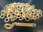 Pratt Whitney Aircraft Engine Wrench With 100 Palnuts R985 R1340 R1830. Fixed Price $27.50.