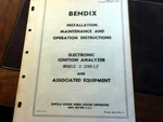 Bendix 11-3398-1, -2 Ignition Analyzer Install, Maintenance & Ops Manual. Fixed Price $105.69.