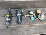 Lot Of 4 Vintage Gauges Meters Pressure Watts Qix Alemite Parker Steampunk. Fixed Price $45.00.
