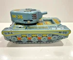 2252 Vintage 1960' Japan Alps M35 Friction Drive Tin Tank Toy!. Fixed Price $39.95.