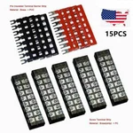 Sets 600V 15A Dual Row 8 Position Screws Terminal Electric Barrier Strip Block. Fixed Price $15.99.