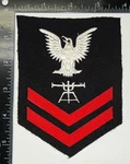 Wwii Navy Fire Control Technician Petty Officer 2ND Class Rate Wool Patch. Fixed Price $12.00.