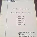 Bendix 30E16 Series Dc Generators Overhaul Manual. Fixed Price $140.63.