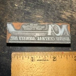 Vintage (printing Block) Nca-north Central Airways Inc. New England Aviation. Fixed Price $17.50.
