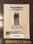 Narco Ht 800 Handheld Transceiver Operator's Manual.. Fixed Price $27.83.