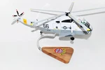 Sikorsky SH-3 Sea King HS-4 Black Knights, 16" Mahogany Scale Model. Fixed Price $459.00.
