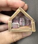 1" Micro Miniature Fairy Cottage Room Box Ooak Handmade Woodland Decor #2. Fixed Price $19.99.