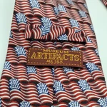 Museum Artifacts Men's Necktie Silk American Flag Made In Usa 58" Pariotic. Fixed Price $9.71.