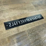 .5"X3.5" Custom Aluminum Serial Number Plate Data Identification Tag Hin. Fixed Price $15.99.