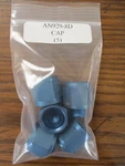 AN929-8D Cap Fitting 3/4" Thread Size 1/2" Tube Blue Aluminum Lot Of 5. Fixed Price $11.99.