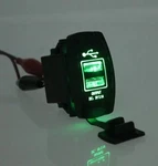 Lighted Rocker Switch Usb Plug -12V / 24V Panel Toggle Fits Military Humvee. Fixed Price $19.95.