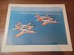 Vintage 1960S Navy T2J-1 Buckeye Training Jet Columbus Oh Picture Print Art F. Fixed Price $12.99.