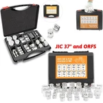 128PC Jic Orfs Hydraulic Cap Plug Kit 37 Flare O-ring Seal Galvanized Steel Size. Fixed Price $168.50.