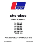 Piper Service Manual Cherokee 753-586 REV.2026 Digital Book Pdf. Fixed Price $120.00.