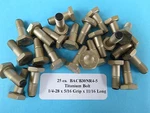 1/4"-28 11/16 Titanium (25) Hex Head Bolts Aircraft Aerospace BACB30NR4-5. Fixed Price $35.00.