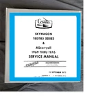 1969-1976 Cessna 180 185 Skywagon Service Repair Workshop Manual & Binder. Fixed Price $38.21.