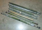 7 Push Pull Control Rod Removed From Scrapped Military Aircraft, End Bearing. Fixed Price $65.00.