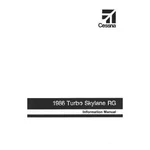 New Cessna TR182 Skylane Rg 1986 Pilot's Information Manual (D1300-13). Fixed Price $188.00.